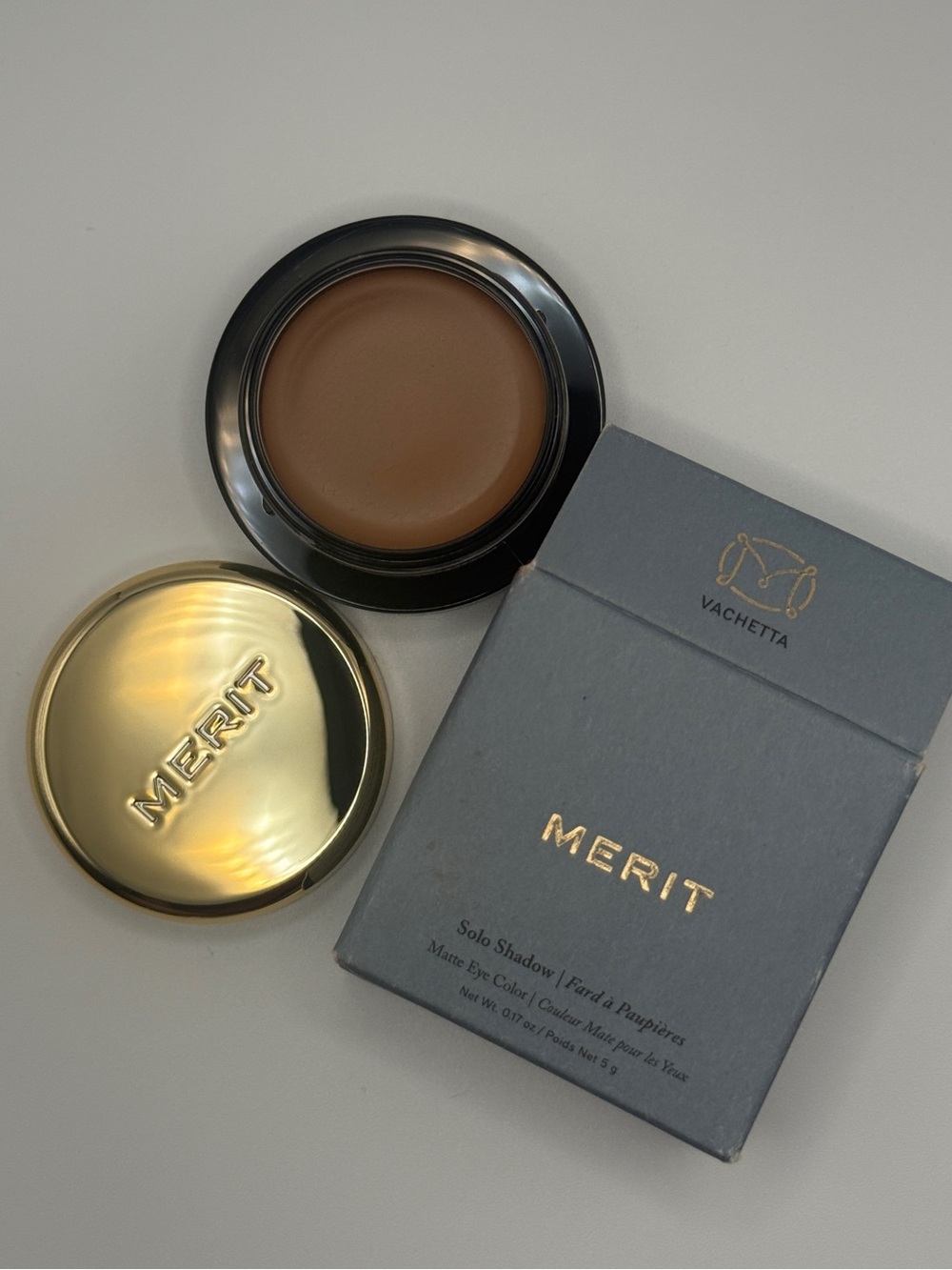 MERIT Solo Shadow Cream-to-Powder Eyeshadow - Vachetta NIB